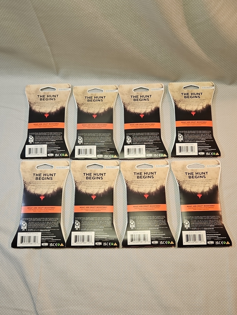 MTG Innistrad Midnight Hunt 15 Card Draft Boosters Sleeved Sealed - Picture 2 of 10